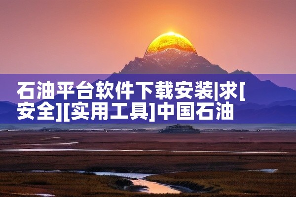 石油平台软件下载安装