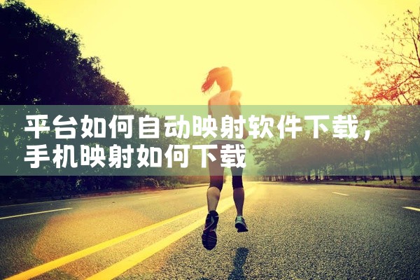 平台如何自动映射软件下载