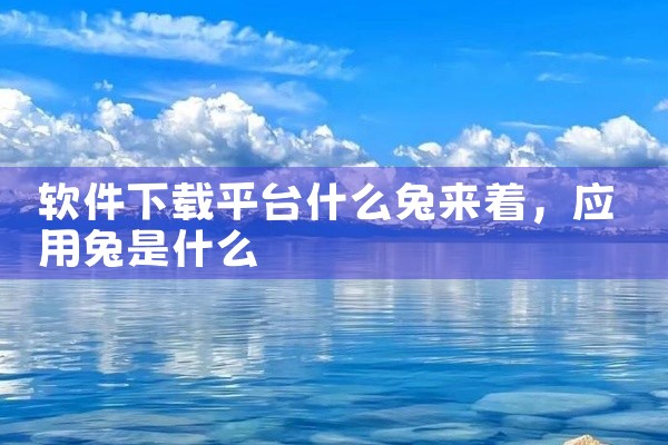 软件下载平台什么兔来着